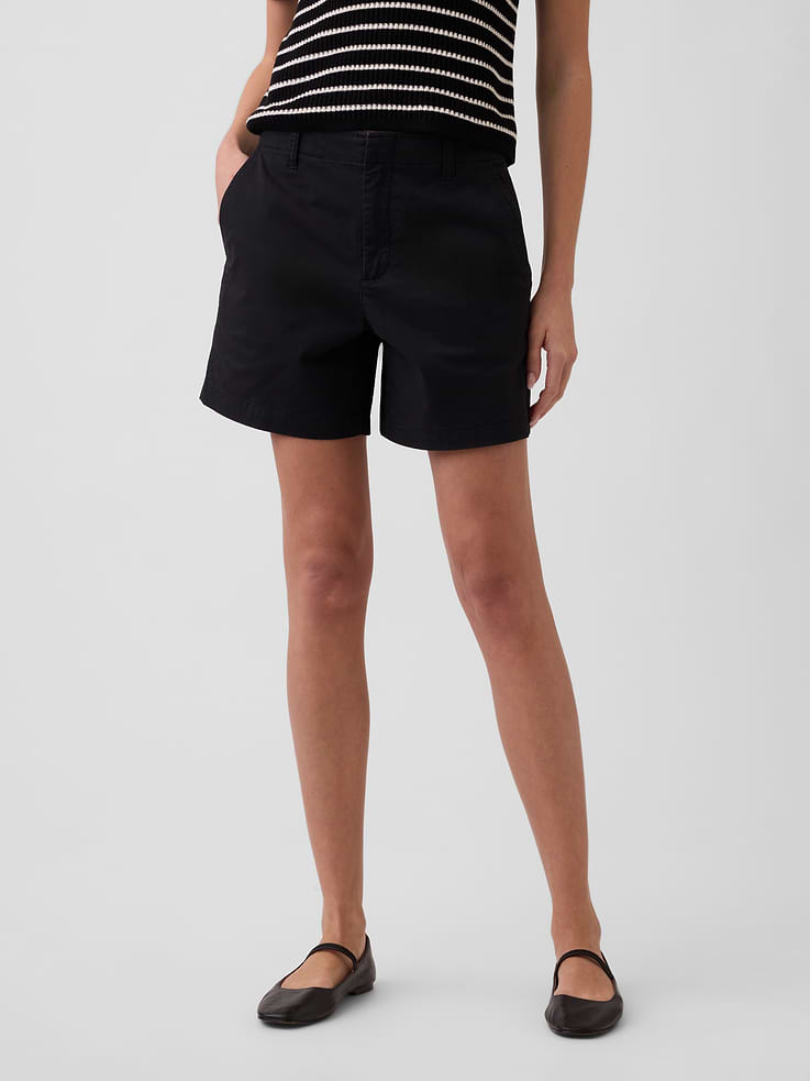 Image number 2 showing, 5" Mid Rise Downtown Khaki Shorts