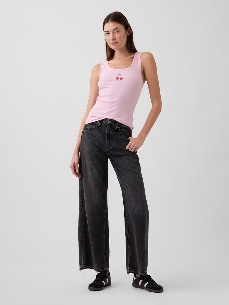 Image 3 of 5, Gap Logo Ribbed Tank Top