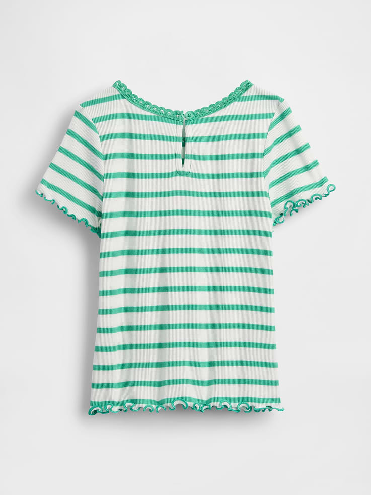 Image 2 of 3, Baby & Toddler Embroidered Rib T-Shirt