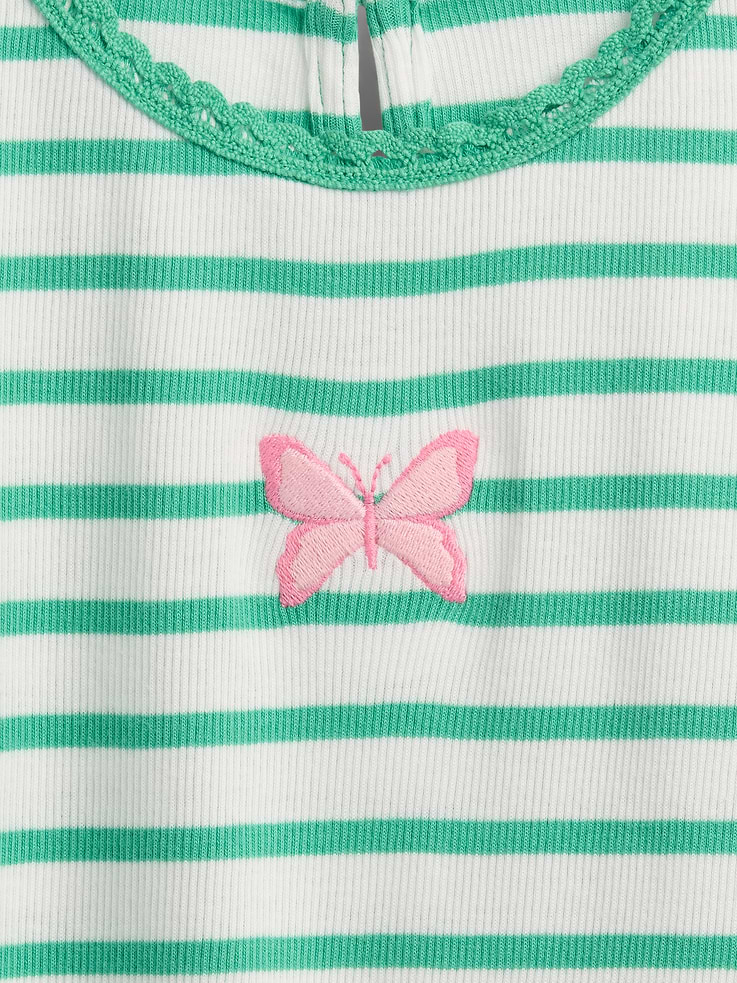 Image 3 of 3, Baby & Toddler Embroidered Rib T-Shirt