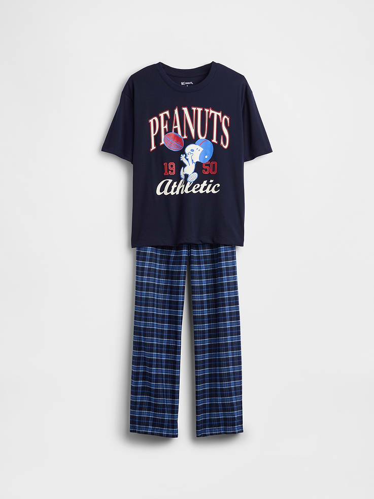 Image number 1 showing, Kids Snoopy Recycled PJ Set