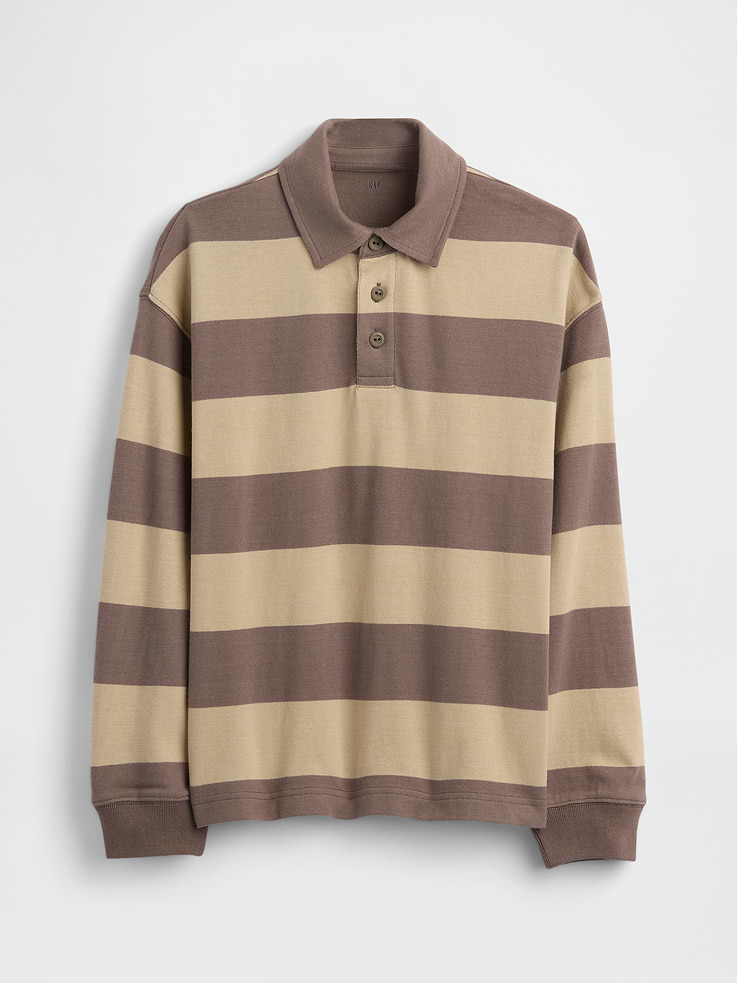 Image number 1 showing, Kids Heavyweight Relaxed Polo Shirt