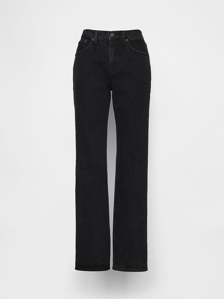 Image number 6 showing, Mid Rise Relaxed Straight Jeans