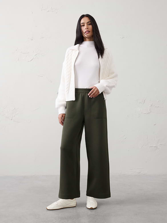 Weekender Wide-Leg High-Rise Ankle Pant