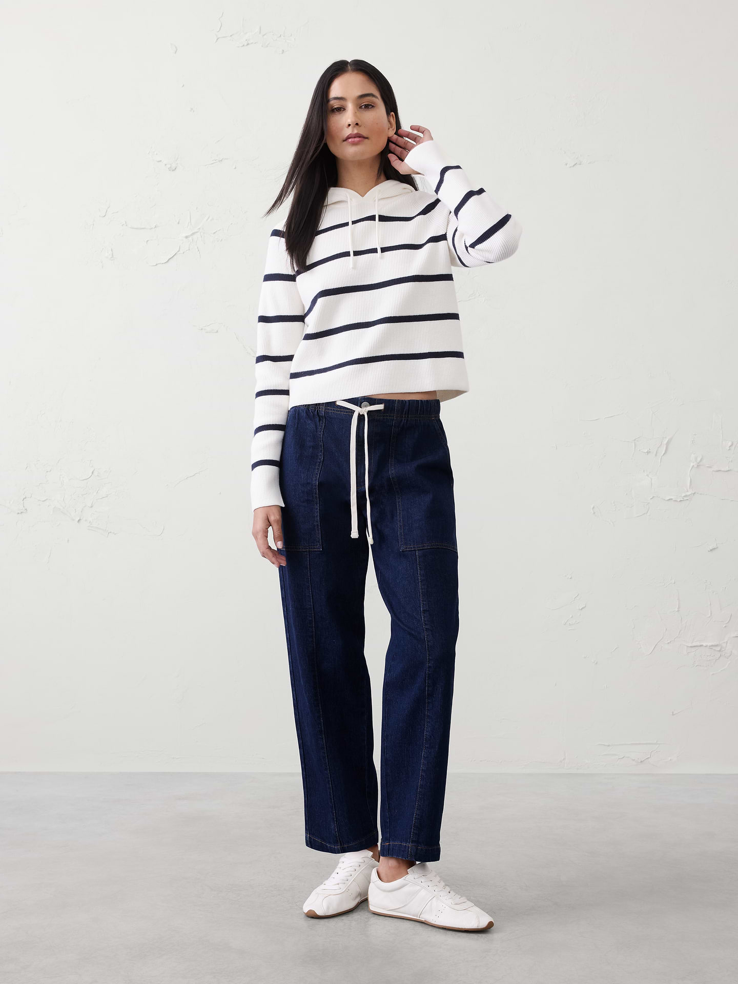 Image number 1 showing, Tapered Mid-Rise Jean