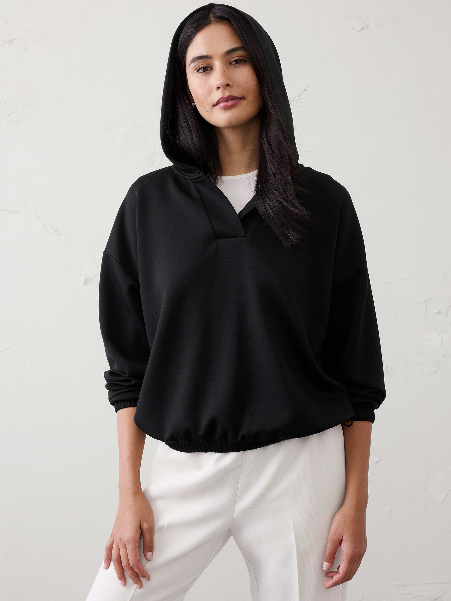 Image number 1 showing, Knit Hoodie Sweatshirt