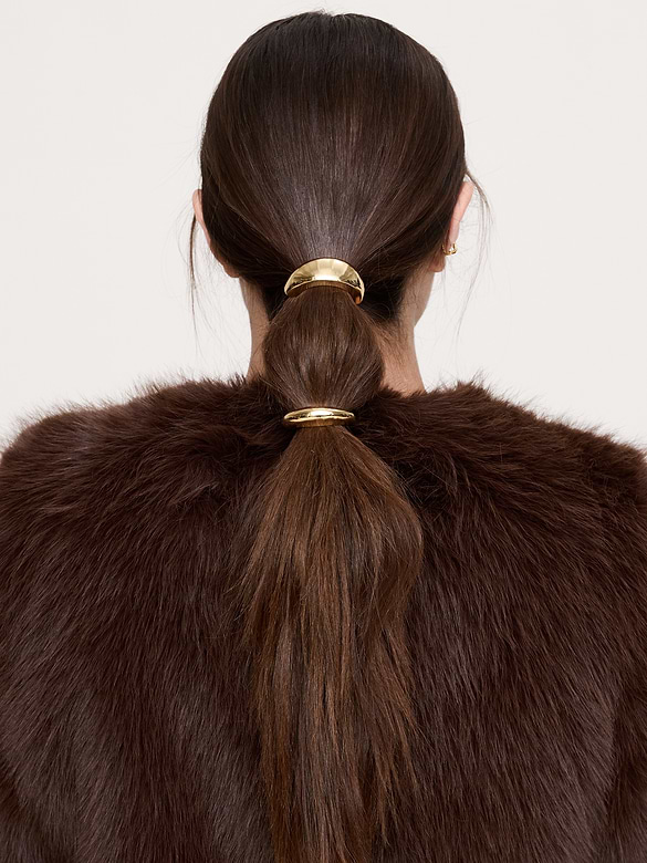 Metal Accent Hair Tie 2-Pack