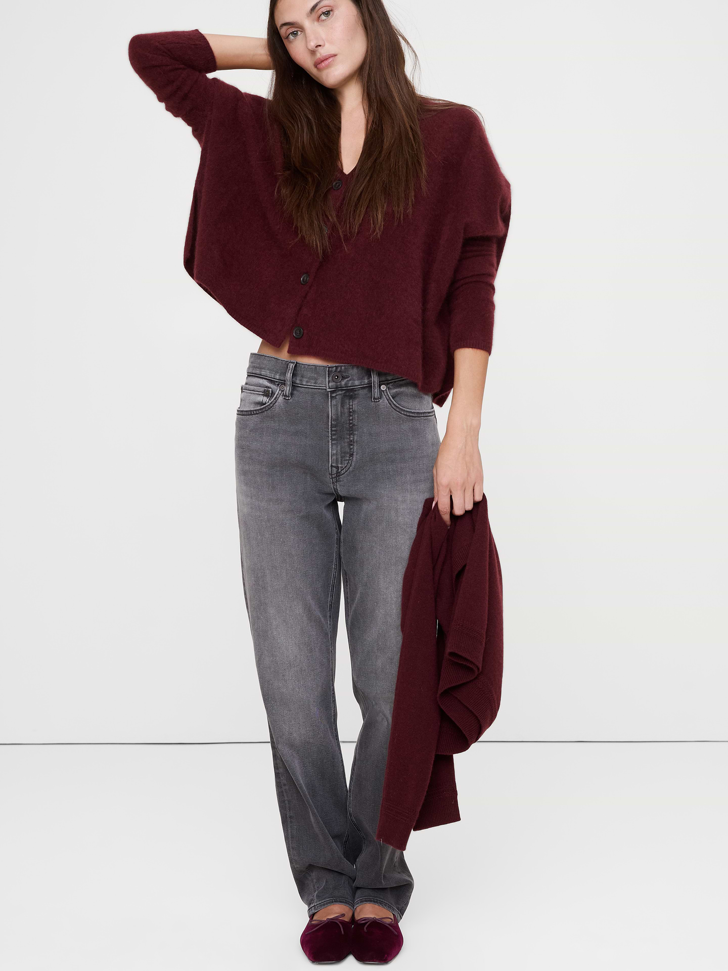 Image number 2 showing, Jada Velvet Square-Toe Flat by Freda Salvador