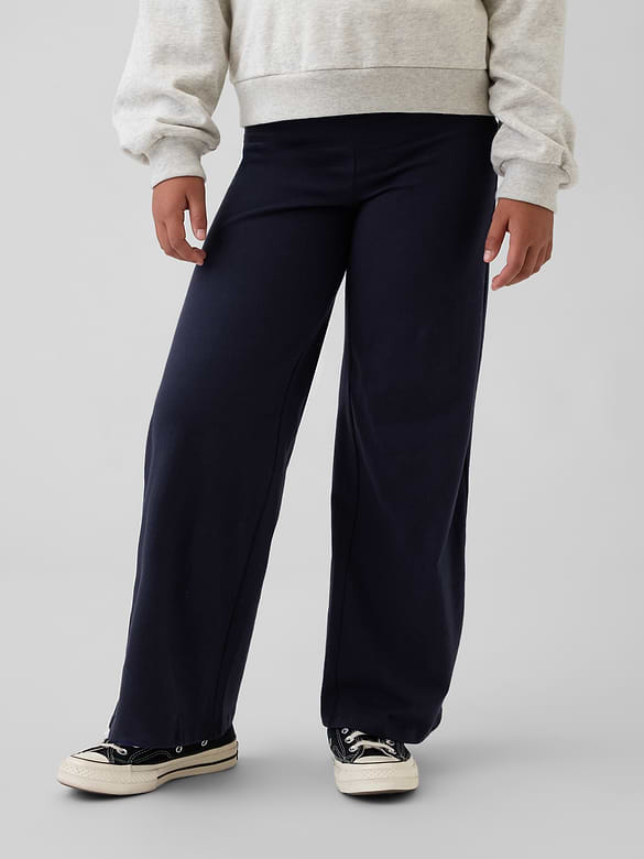 Kids Wide-Leg Foldover Leggings