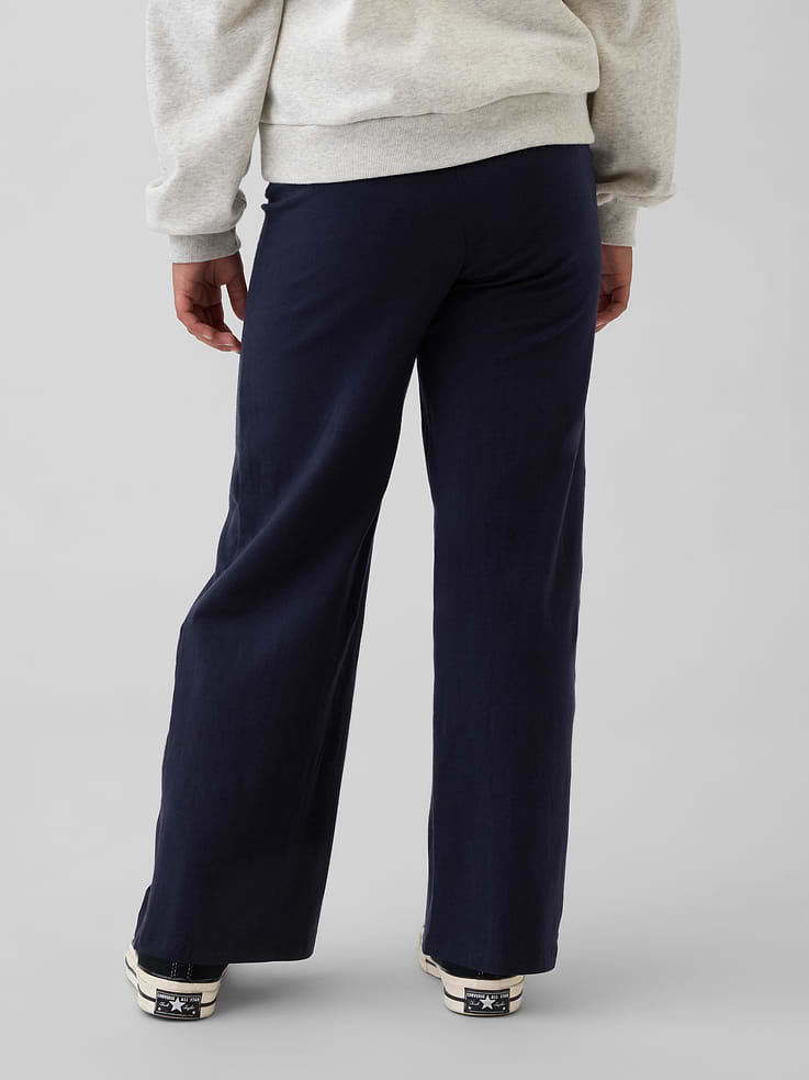 Image number 4 showing, Kids Wide-Leg Foldover Leggings