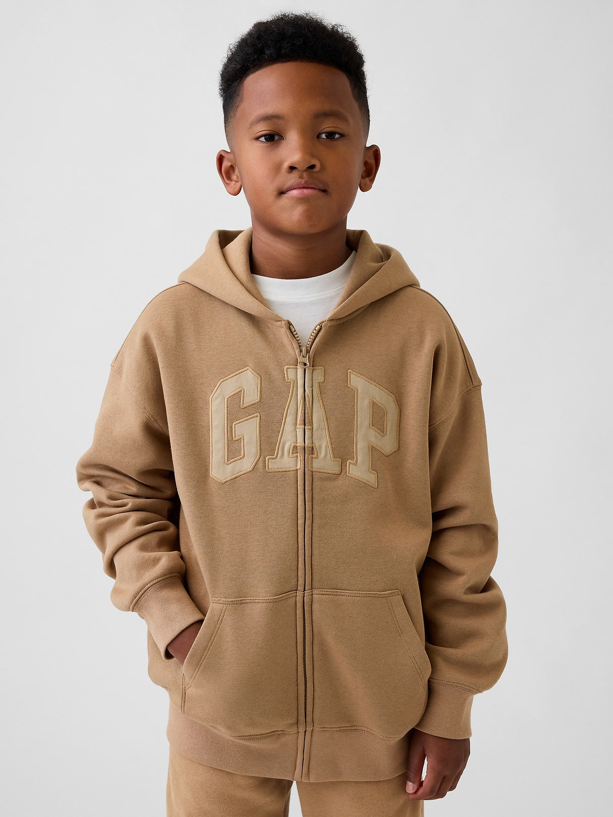 Kids VintageSoft Logo Zip Hoodie | Gap