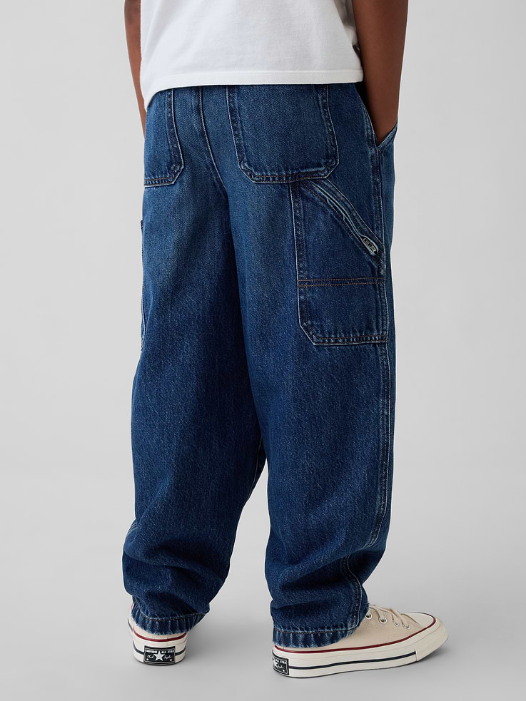 Image number 4 showing, Kids Brushed Easy Carpenter Jeans