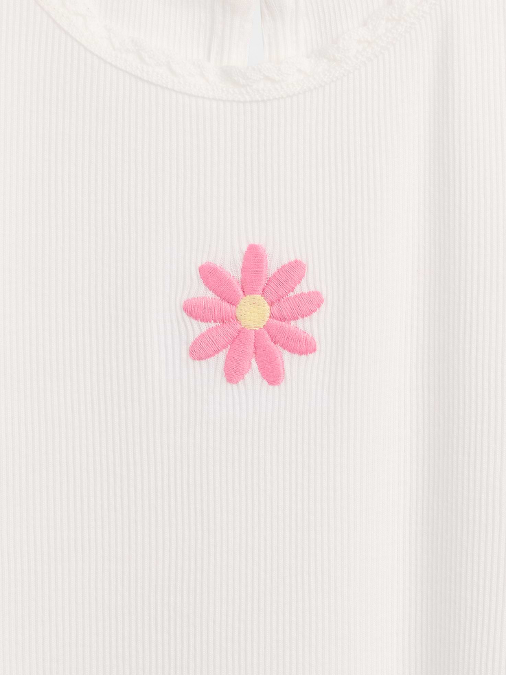 Image number 3 showing, Baby & Toddler Embroidered Rib T-Shirt