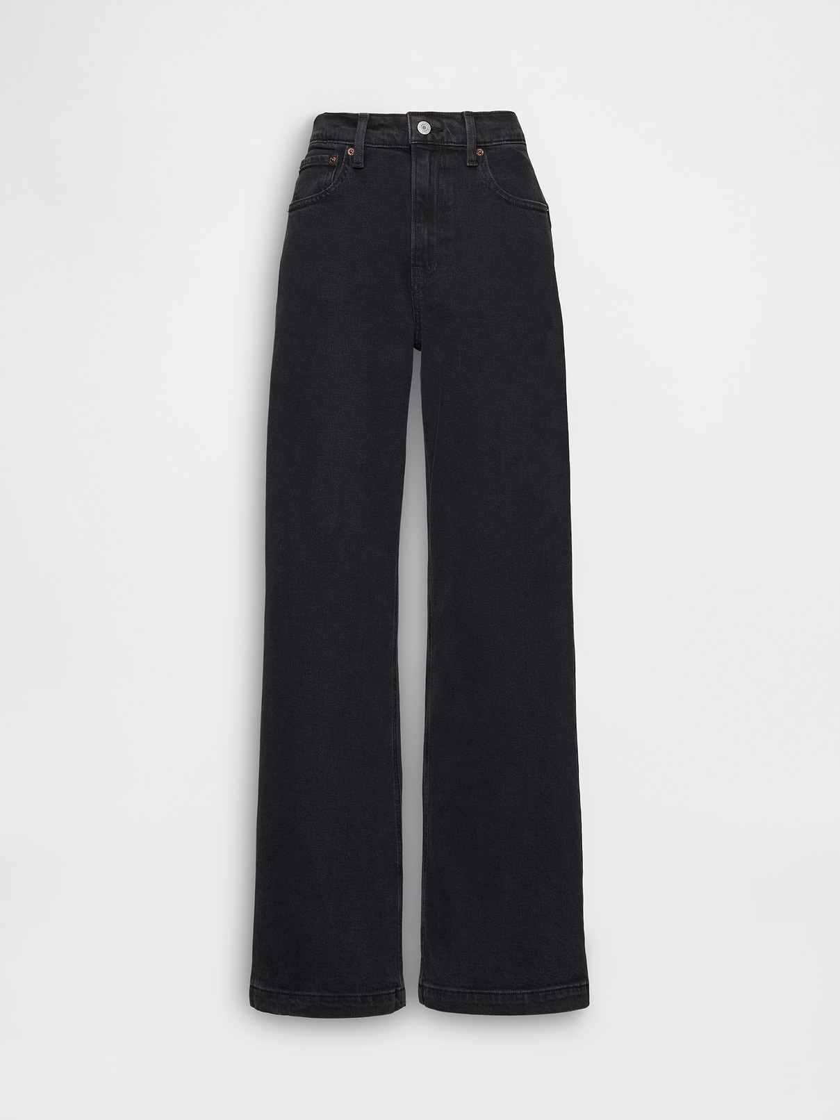 Image 7 of 9, High Rise Stride Wide-Leg Jeans