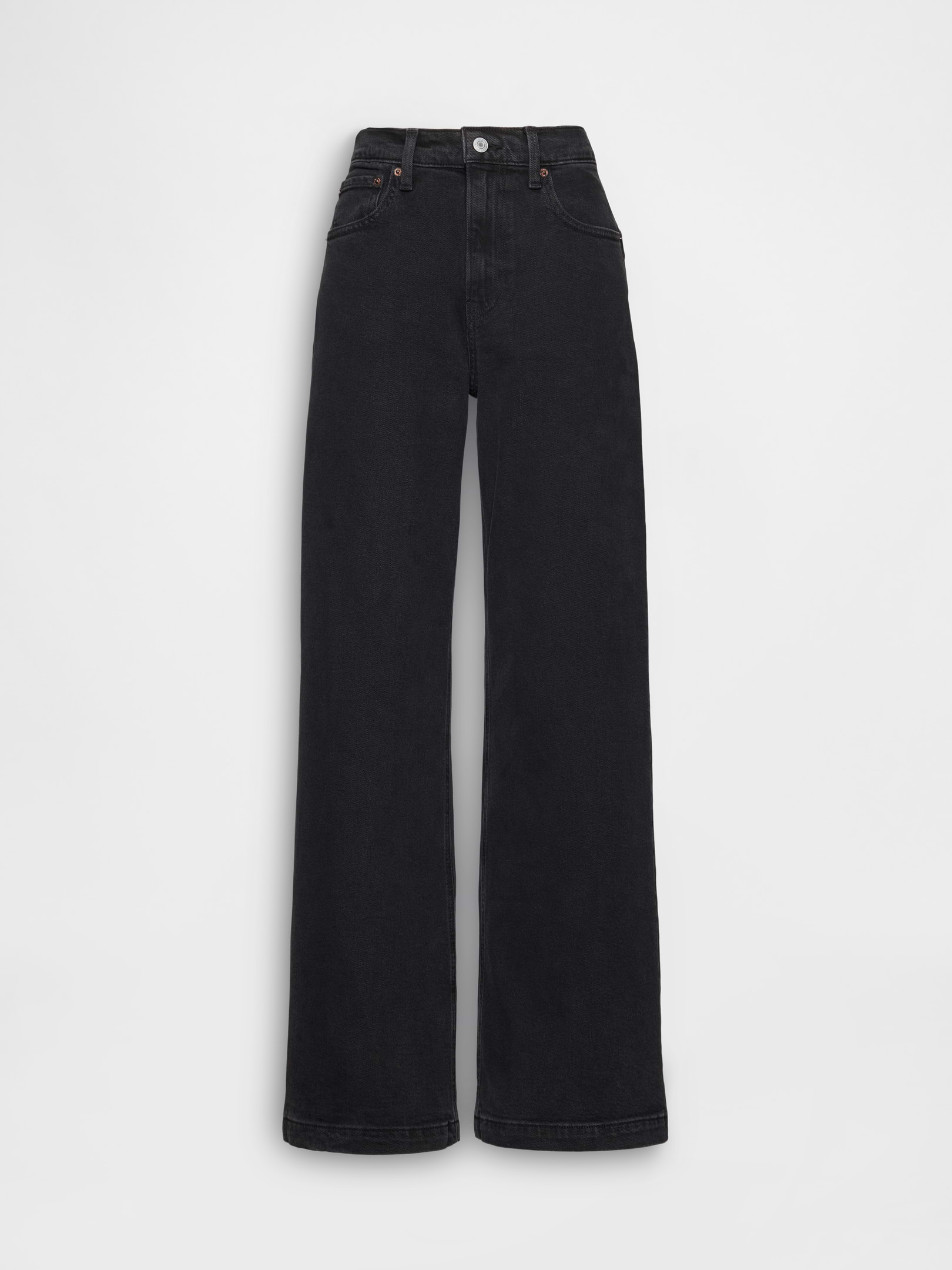 Image 7 of 9, High Rise Stride Wide-Leg Jeans