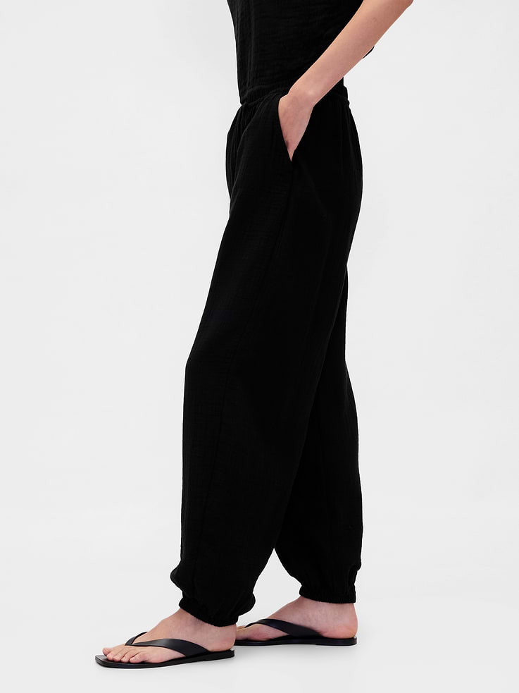 Image number 3 showing, Cotton Gauze Easy Joggers