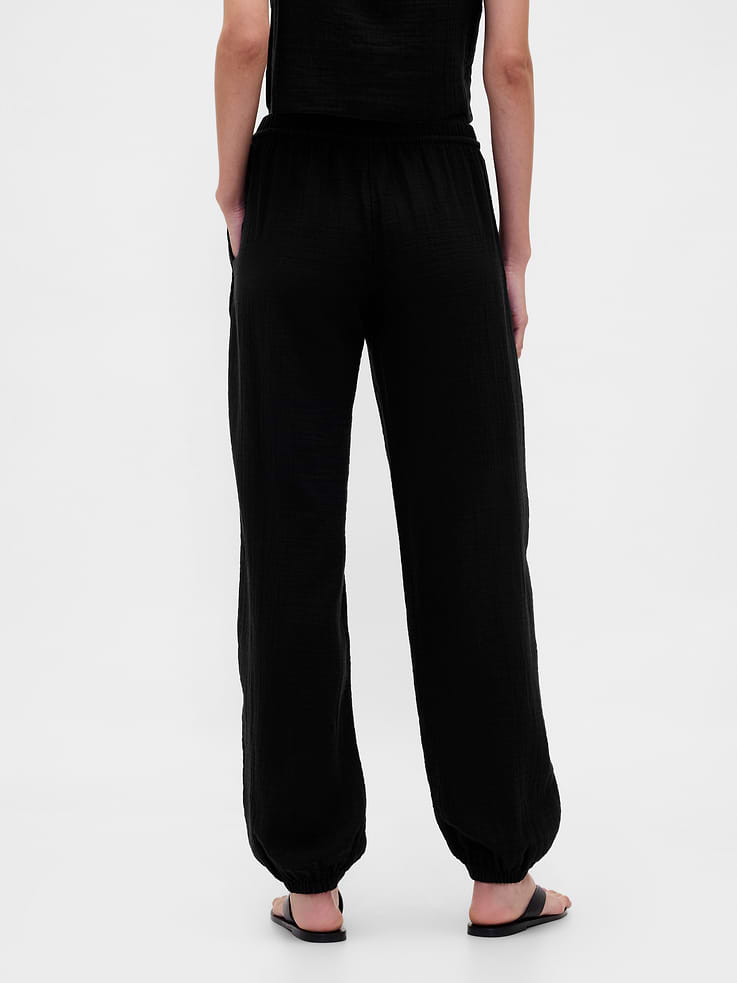 Image number 4 showing, Cotton Gauze Easy Joggers