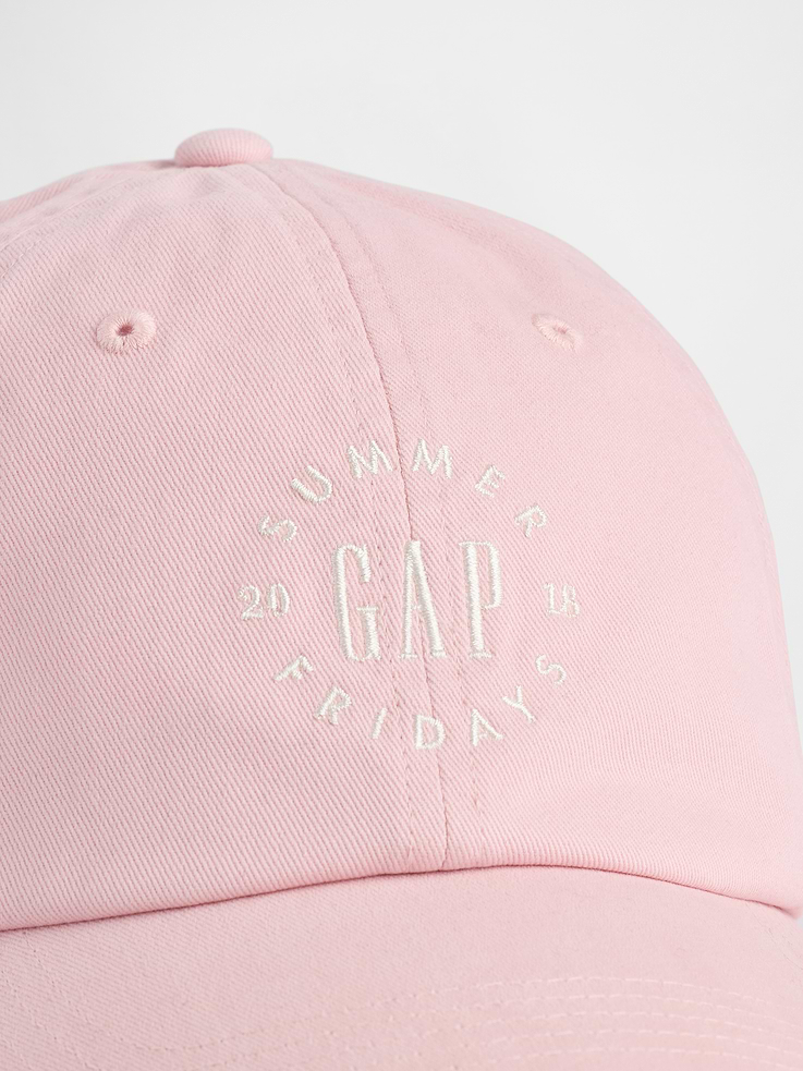 Image 3 of 3, Gap × Summer Fridays Organic Cotton Logo Baseball Hat
