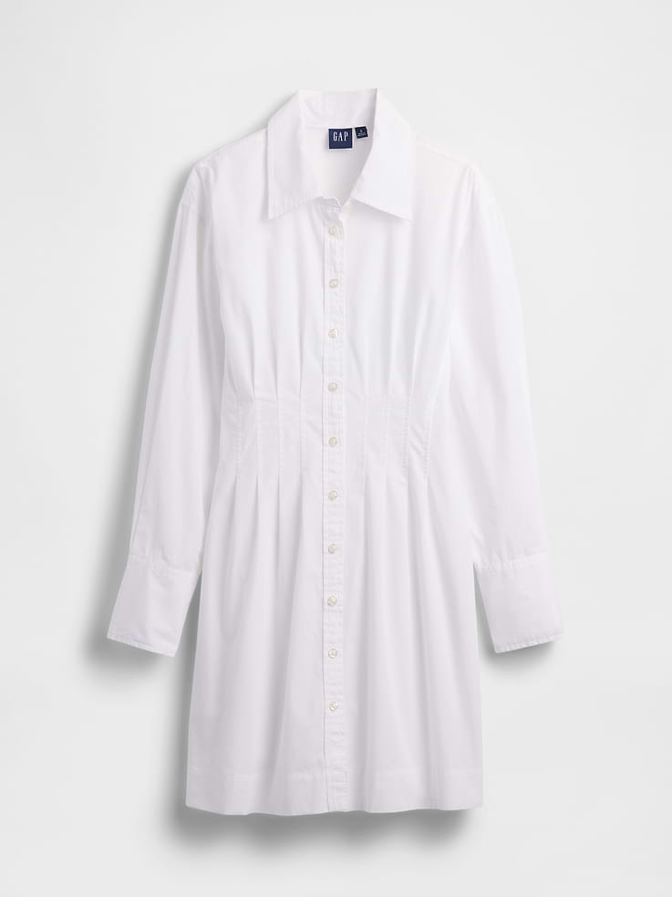 Image number 5 showing, Pleated Mini Shirtdress
