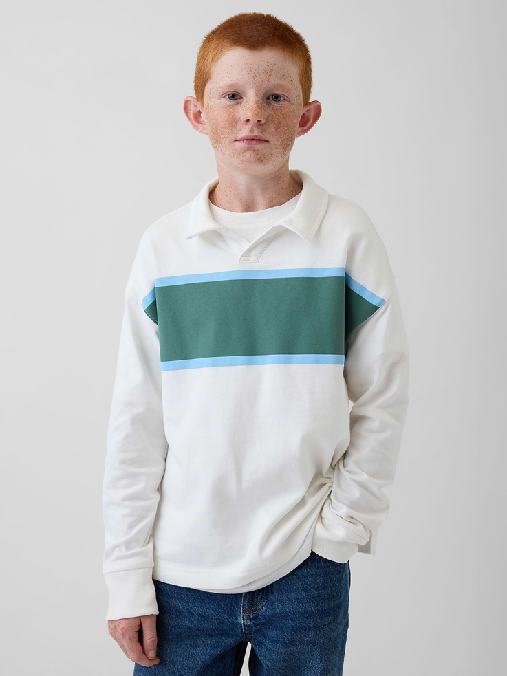 Image number 1 showing, Kids Heavyweight Relaxed Polo Shirt
