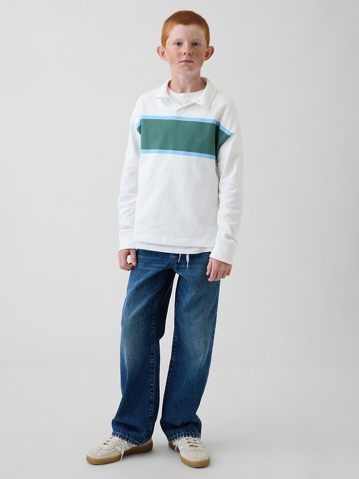 Image number 4 showing, Kids Heavyweight Relaxed Polo Shirt