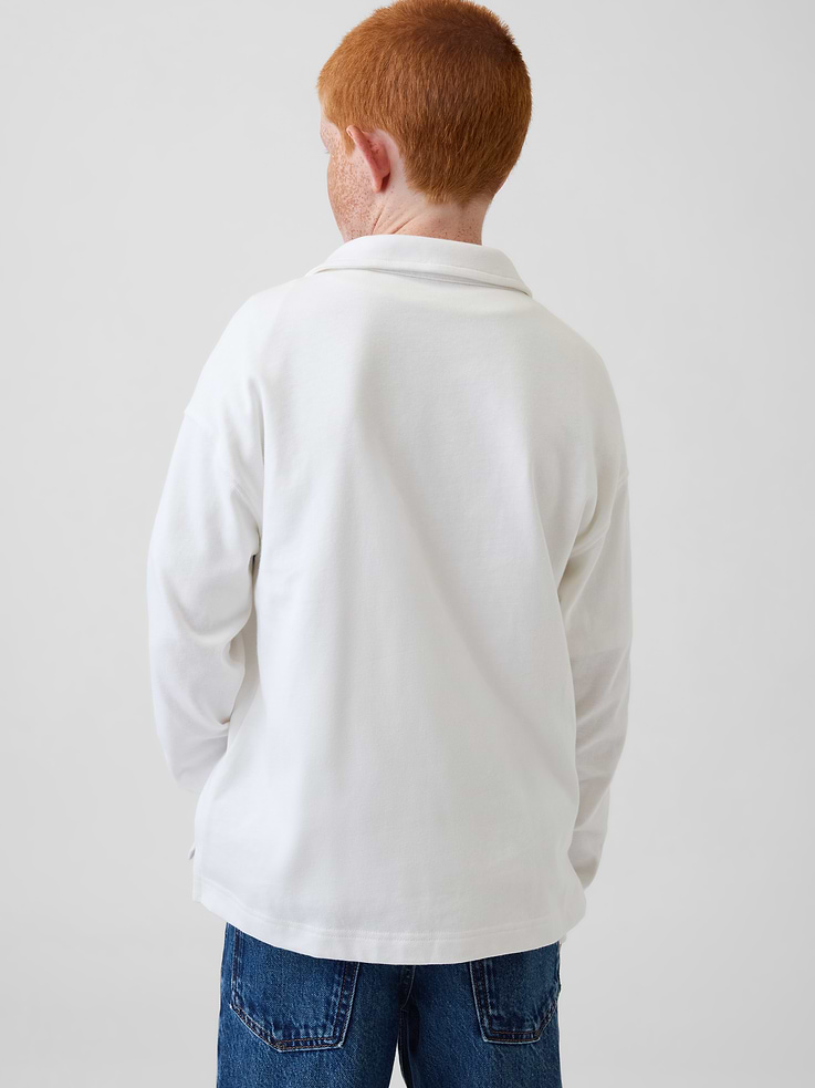 Image number 3 showing, Kids Heavyweight Relaxed Polo Shirt