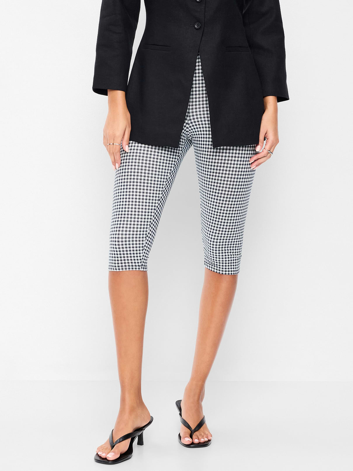 Image number 2 showing, High-Waisted Fashion Layering Capri Legging