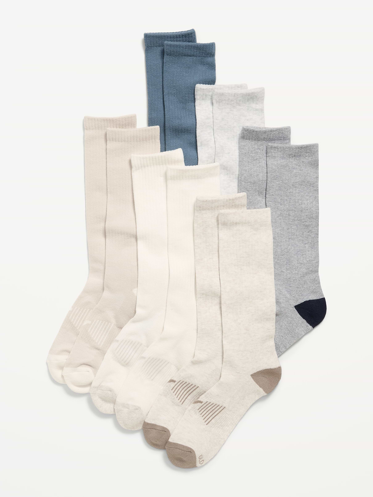 Image number 1 showing, 6-Pack Athletic Tube Socks for Men