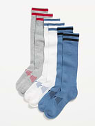 Image number 1 showing, Knee High Go-Dry Soccer Socks 3-Pack for Boys