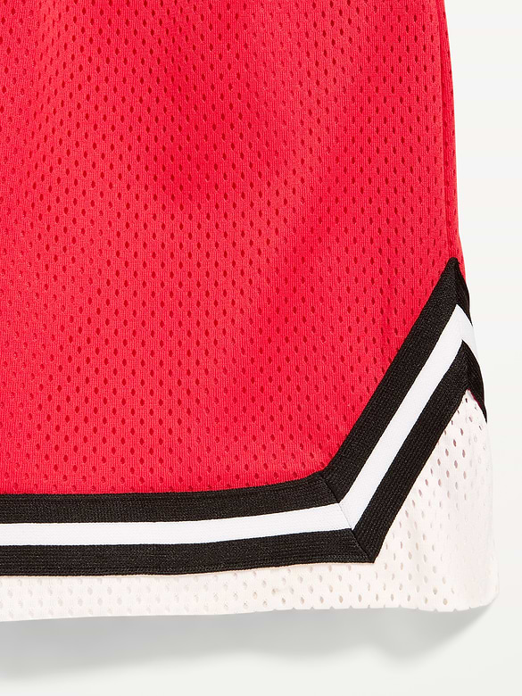 Knee Length Mesh Basketball Shorts for Boys