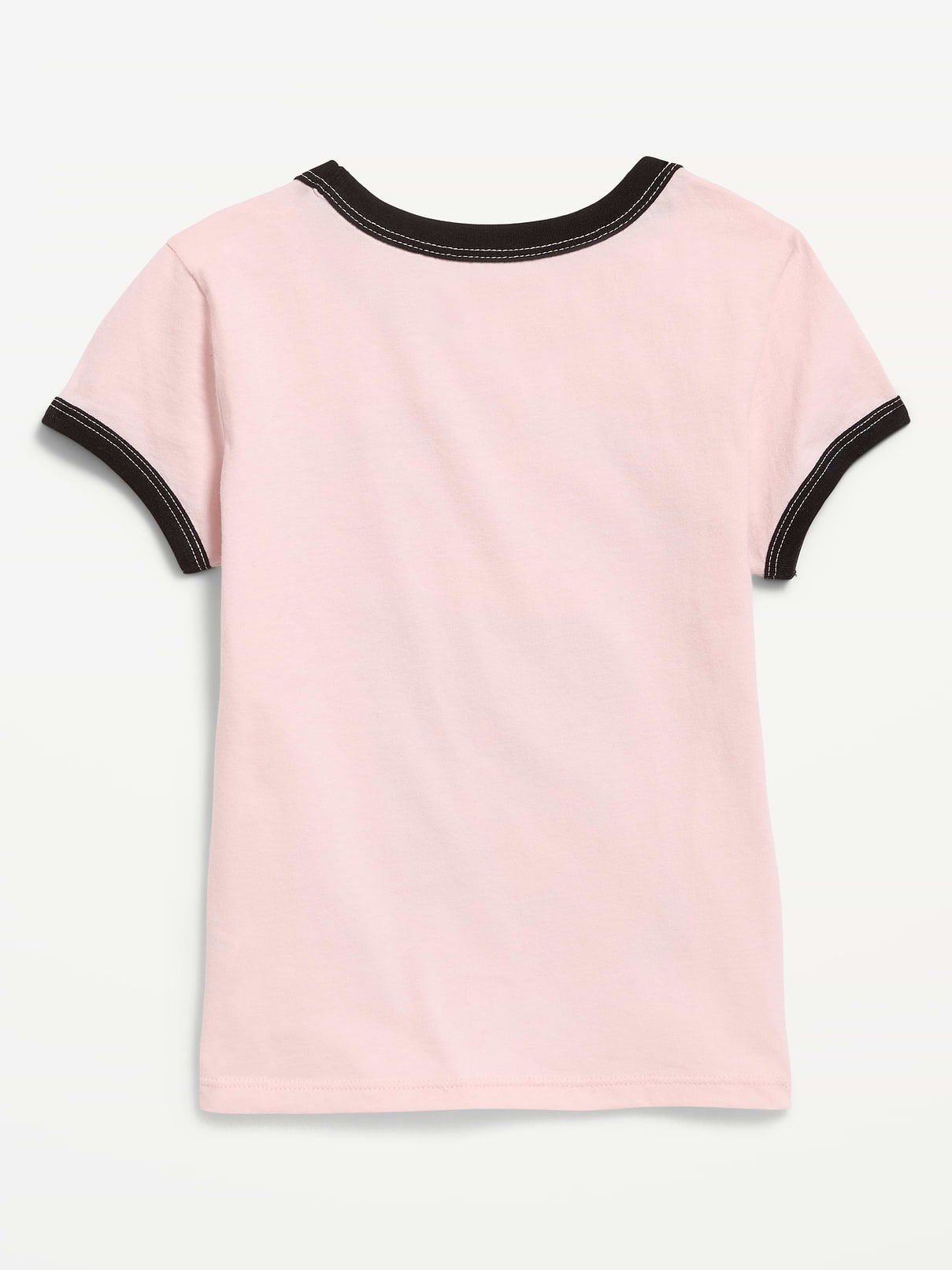 Image 3 de 3, T-shirt ajusté côtelé à bords contrastants à imprimé Olivia Rodrigo™ pour fille