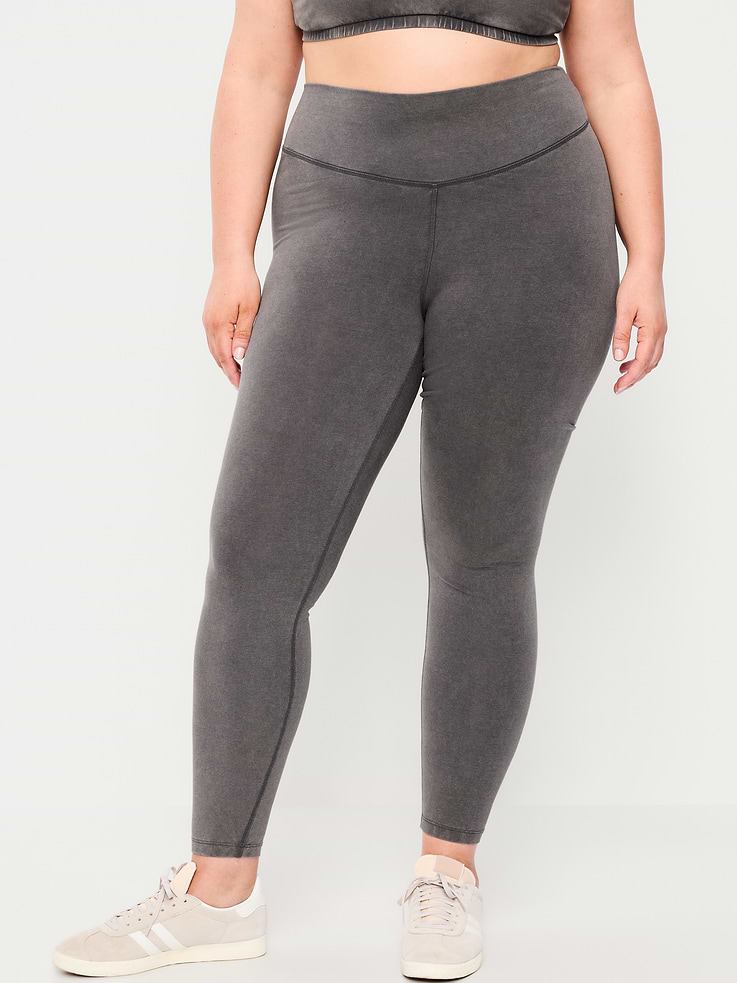 L'image numéro 5 présente Legging en coton à taille haute longueur 7/8 PowerChill