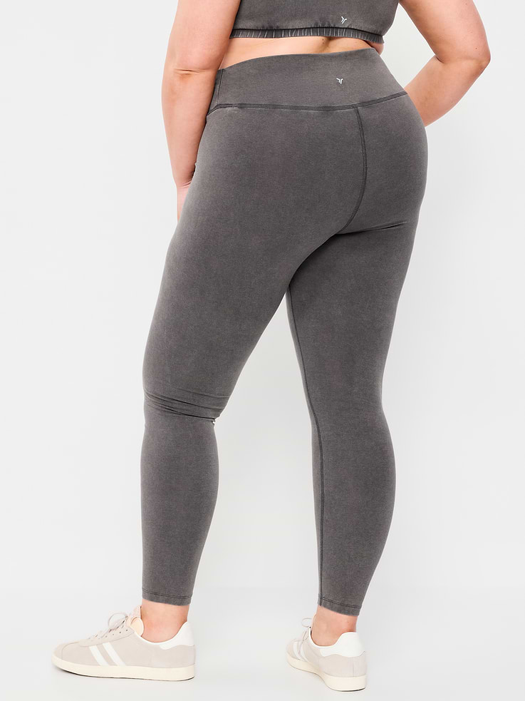 L'image numéro 6 présente Legging en coton à taille haute longueur 7/8 PowerChill