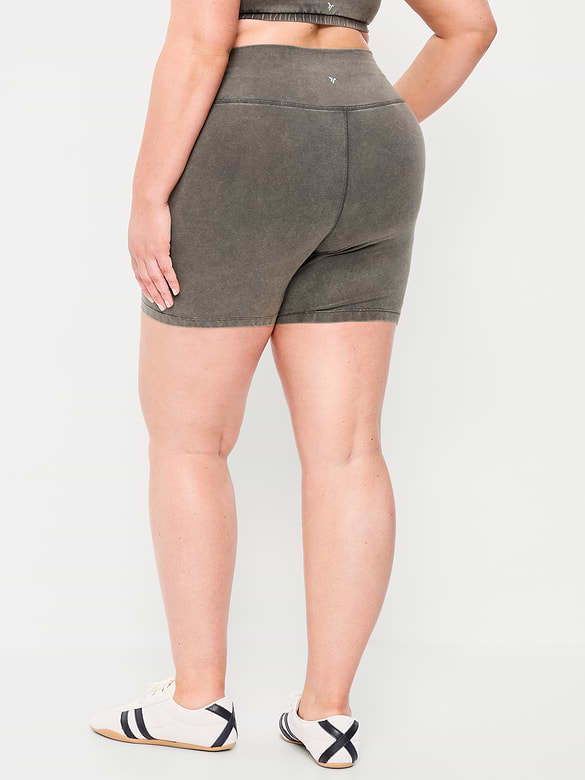 High-Waisted PowerChill Biker Shorts -- 5-inch inseam