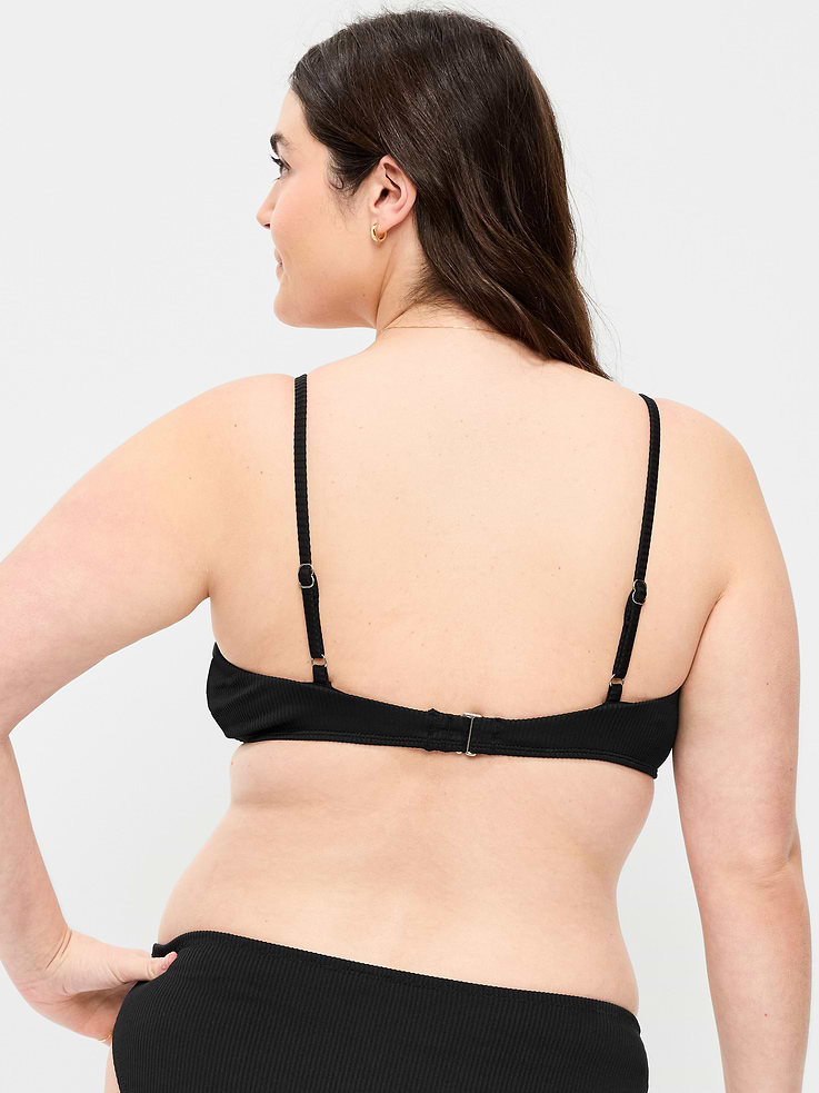 L'image numéro 6 présente Haut de bikini côtelé