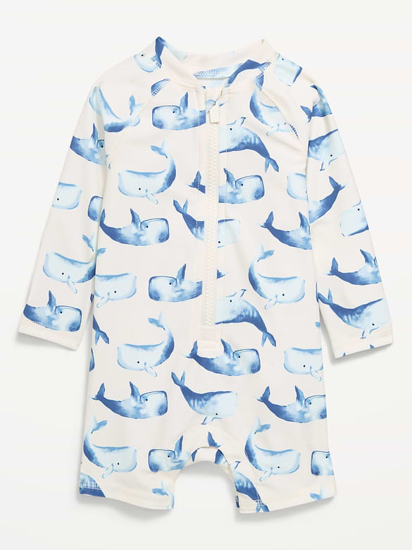 Cache-couche maillot de bain anti-UV à motif pour bébé