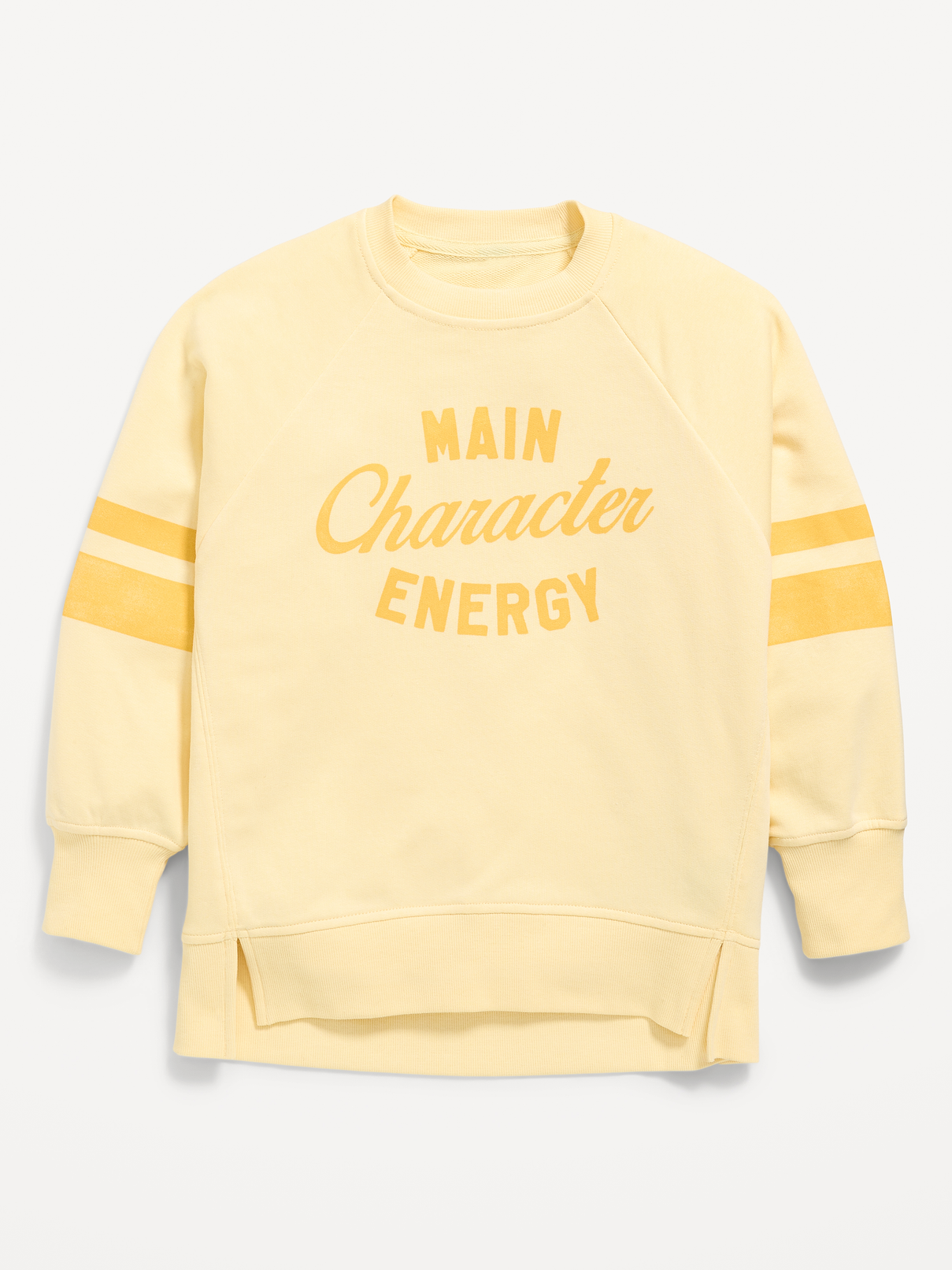 Image number 2 showing, Oversized Long-Sleeve Graphic Tunic Sweatshirt for Girls