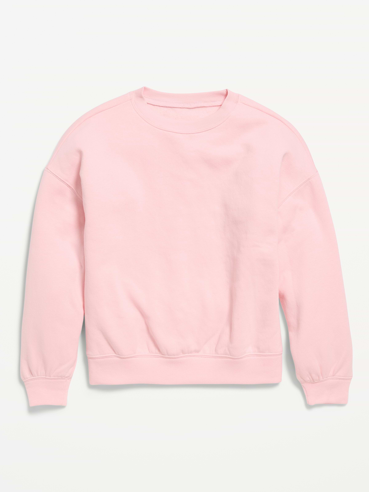 Oversized Long-Sleeve Tunic Sweatshirt for Girls