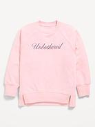 Image number 2 showing, Oversized Long-Sleeve Graphic Tunic Sweatshirt for Girls