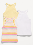 L'image numéro 1 présente Camisole bain de soleil ajustée pour toute-petite fille (paquet de 3)