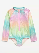 Image 1 of 2, crew neck, long raglan sleeves, center zipper, all-over pattern, Product #876902