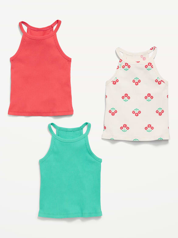 Camisole bain de soleil ajustée pour toute-petite fille (paquet de 3)