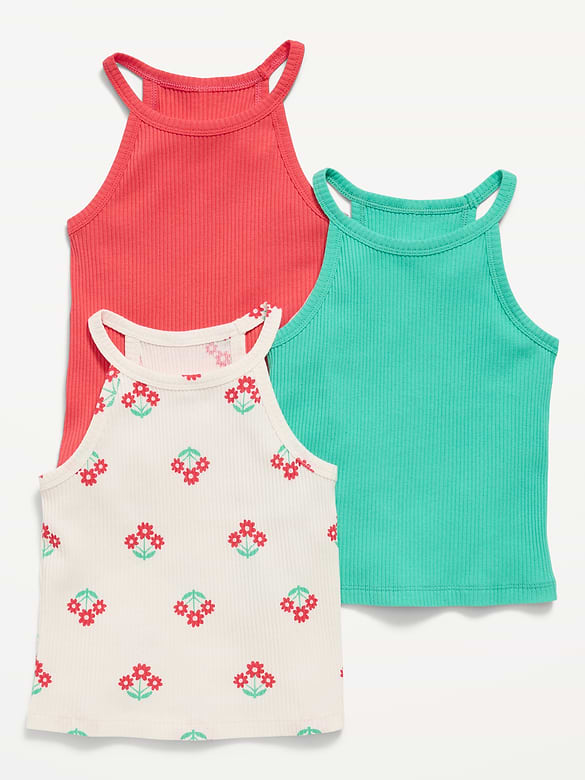 Camisole bain de soleil ajustée pour toute-petite fille (paquet de 3)