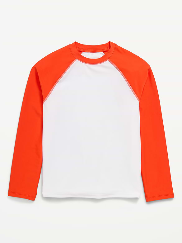 Long-Sleeve Rashguard Swim Top for Boys