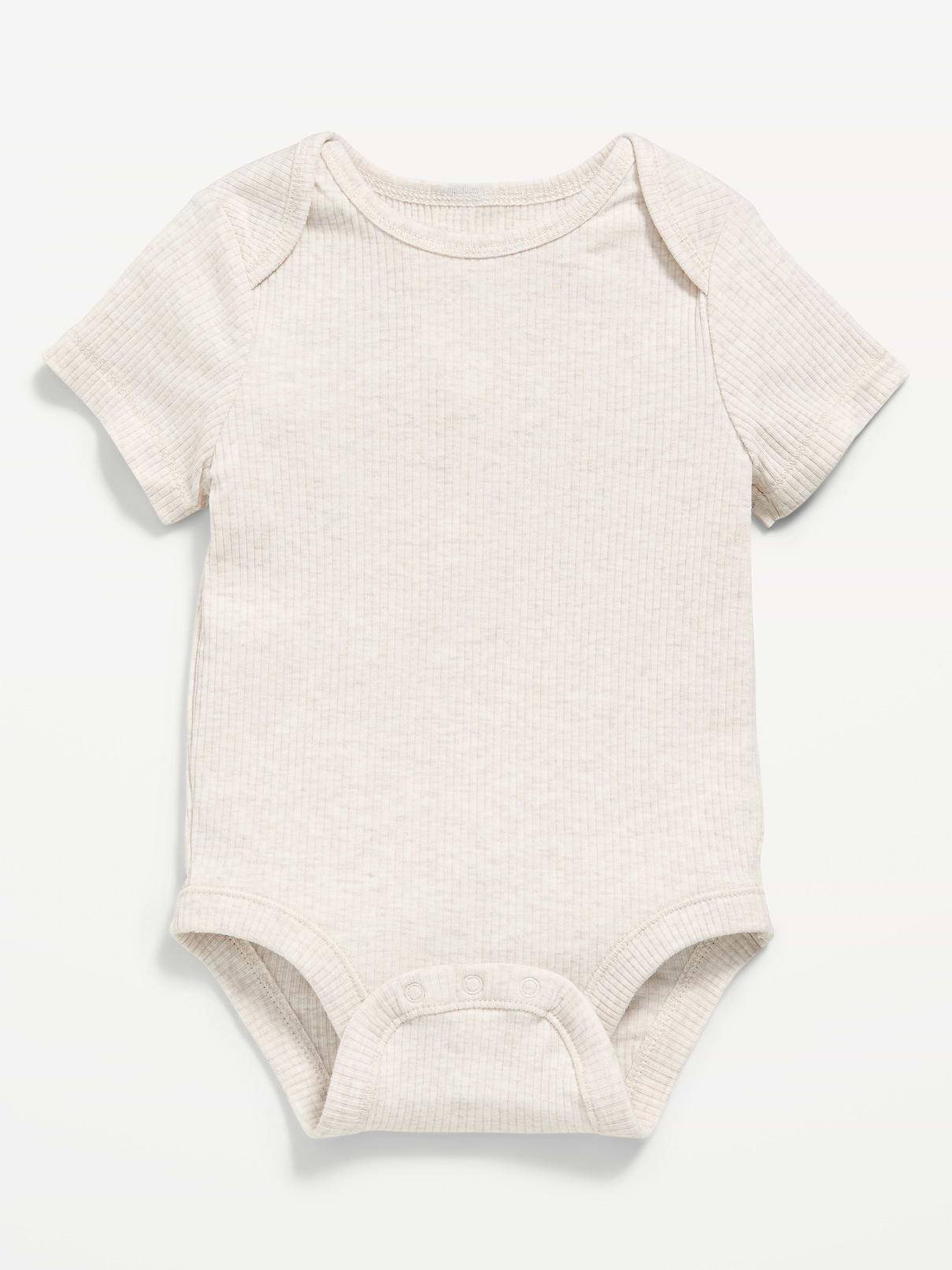 Image number 1 showing, Unisex Short-Sleeve Ribbed Bodysuit for Baby