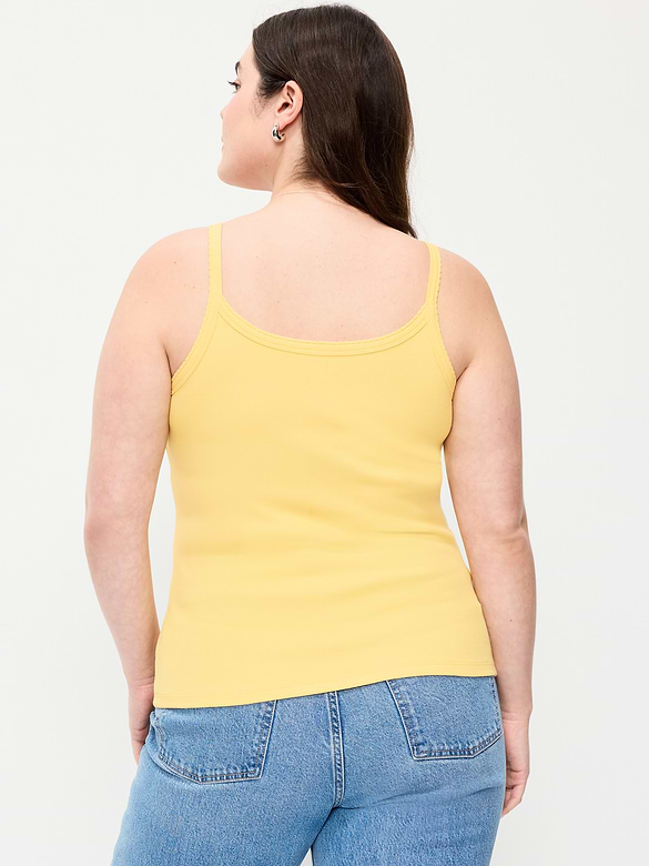 Rib-Knit Cami Tank Top