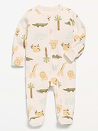 Image number 1 showing, 2-Way-Zip Sleep & Play Footed One-Piece for Baby