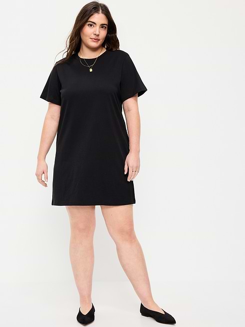 Old Navy Women's Vintage Crew-Neck Mini T-Shirt Dress - Blue