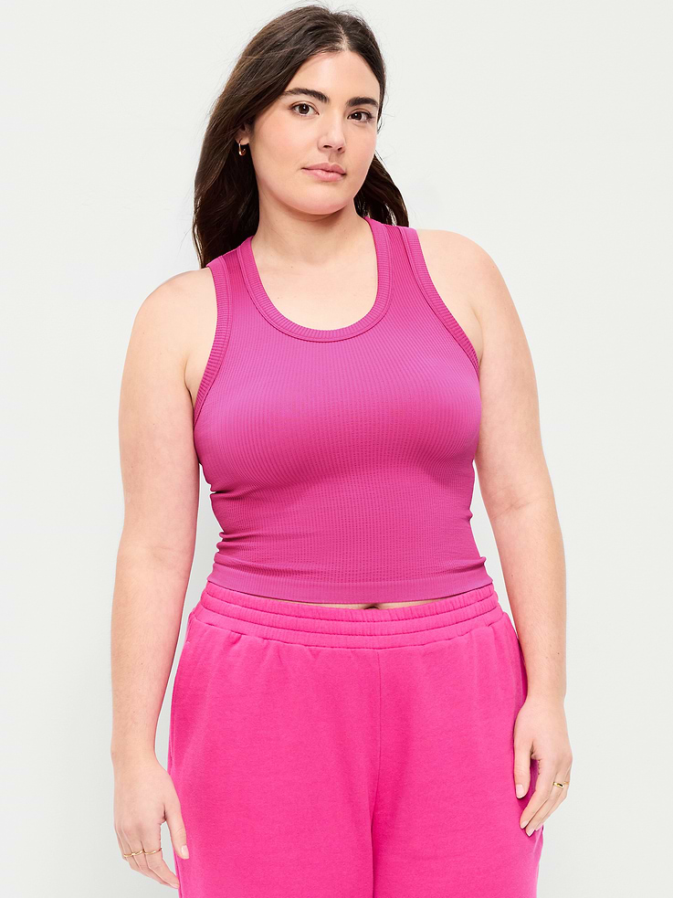 Image number 5 showing, Exhale Seamless Fitted Rib Tank