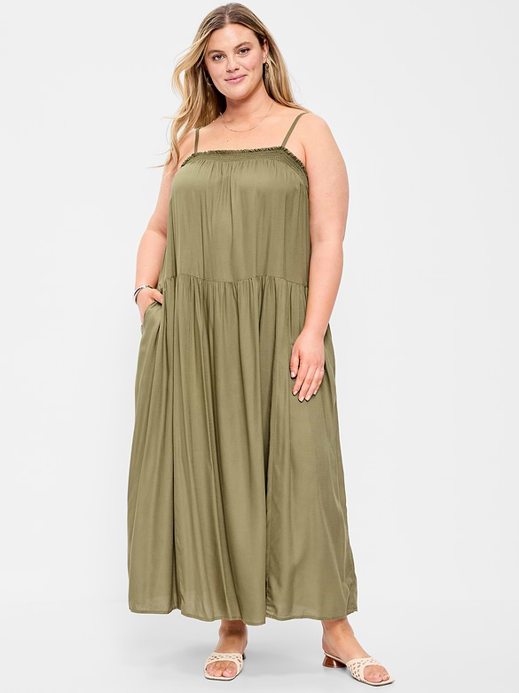 Airy Smocked Maxi Dress
